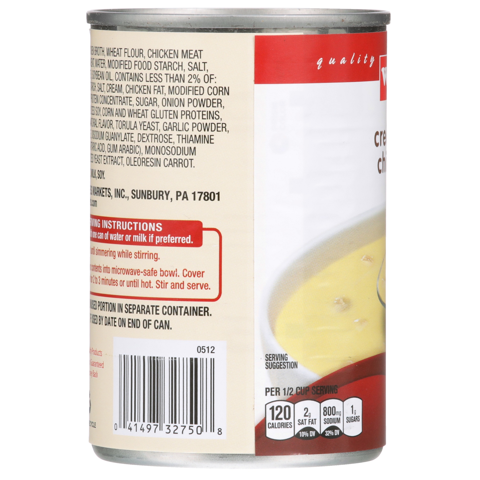 slide 2 of 6, Weis Quality Cream of Chicken Condensed Soup, 10.5 oz