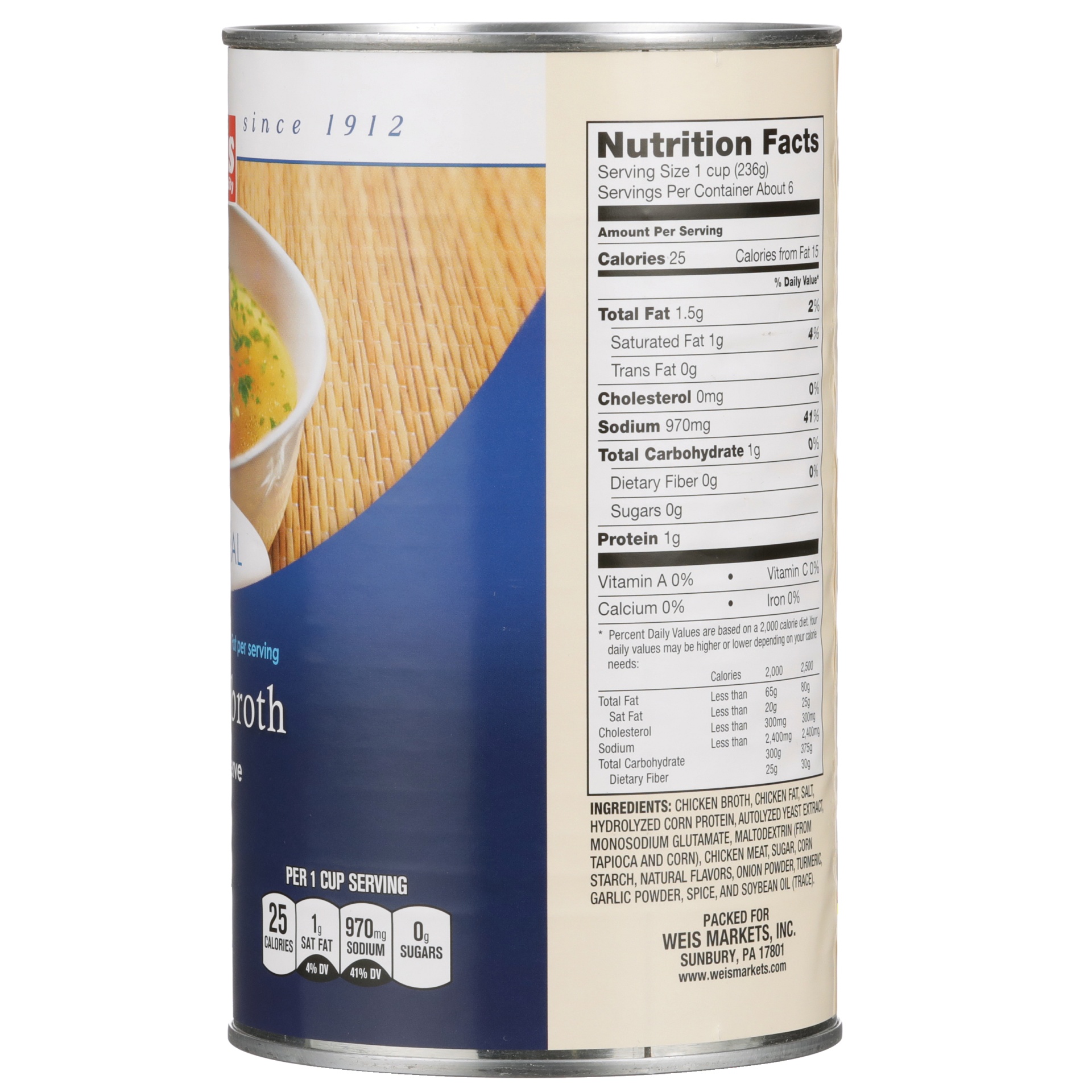 slide 3 of 6, Weis Quality Chicken Broth, 48 fl oz