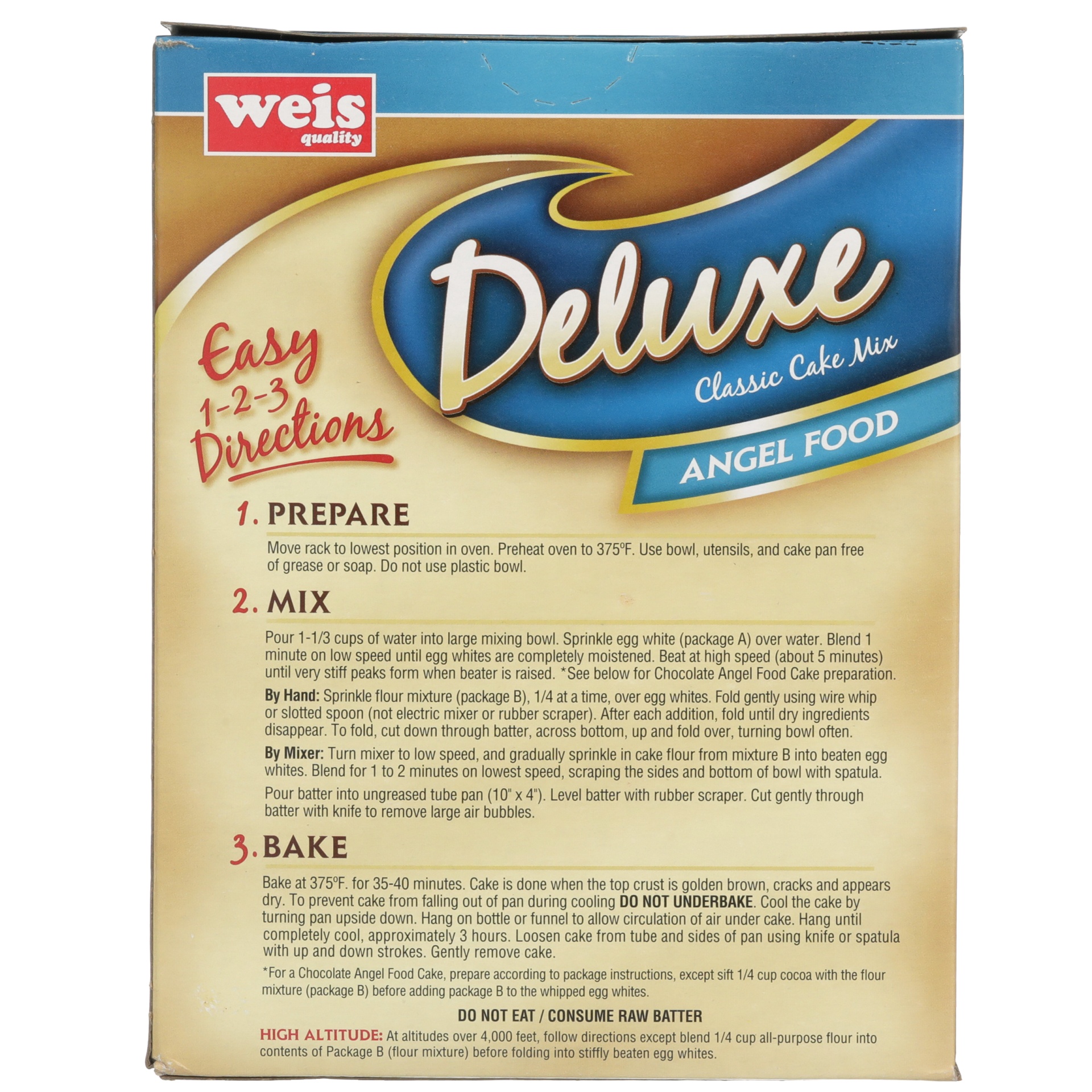 slide 3 of 6, Weis Quality AnGel Food Cake Mix, 16 oz