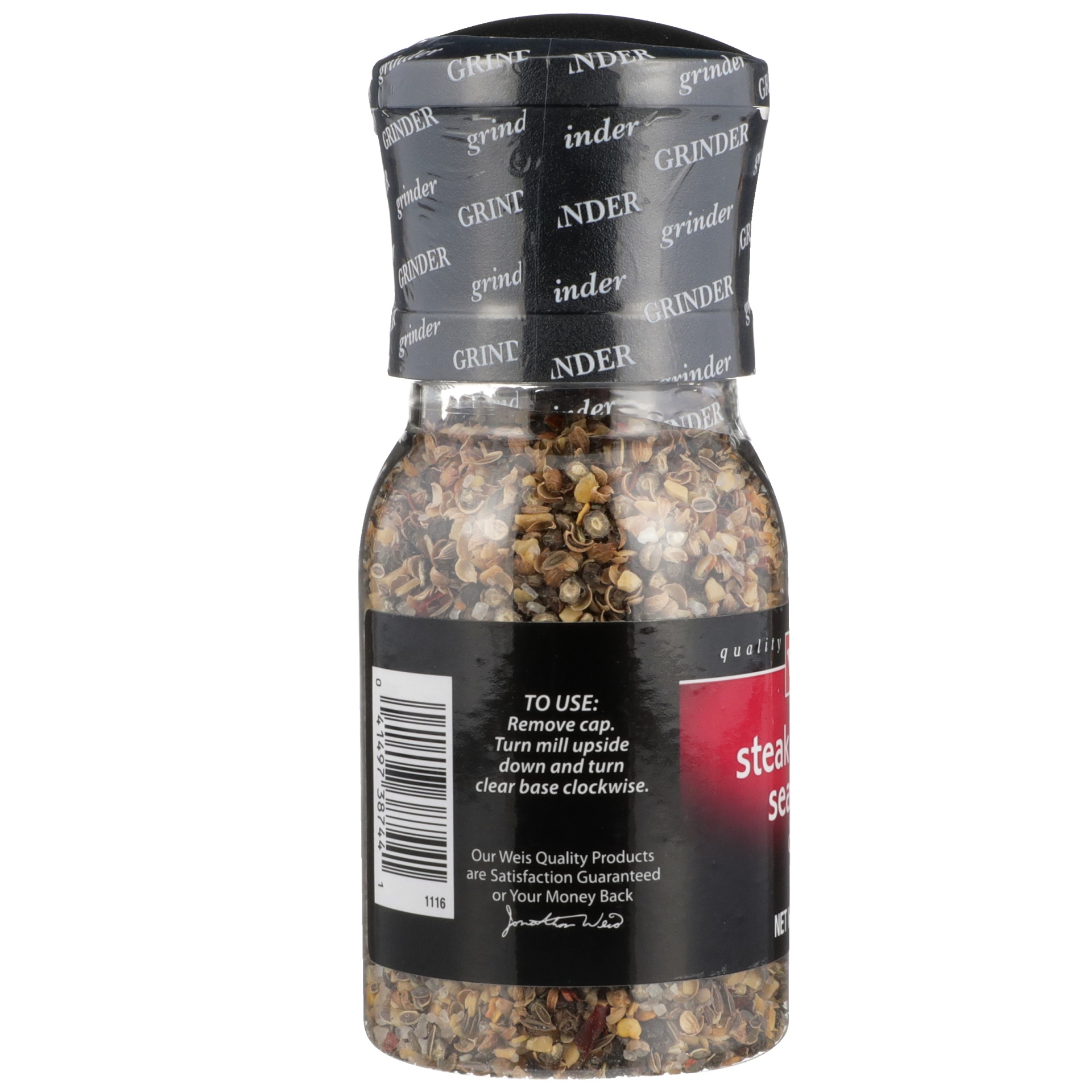 slide 5 of 6, Weis Quality Steak & BurGer Seasoning Grinder Spices, 6 oz