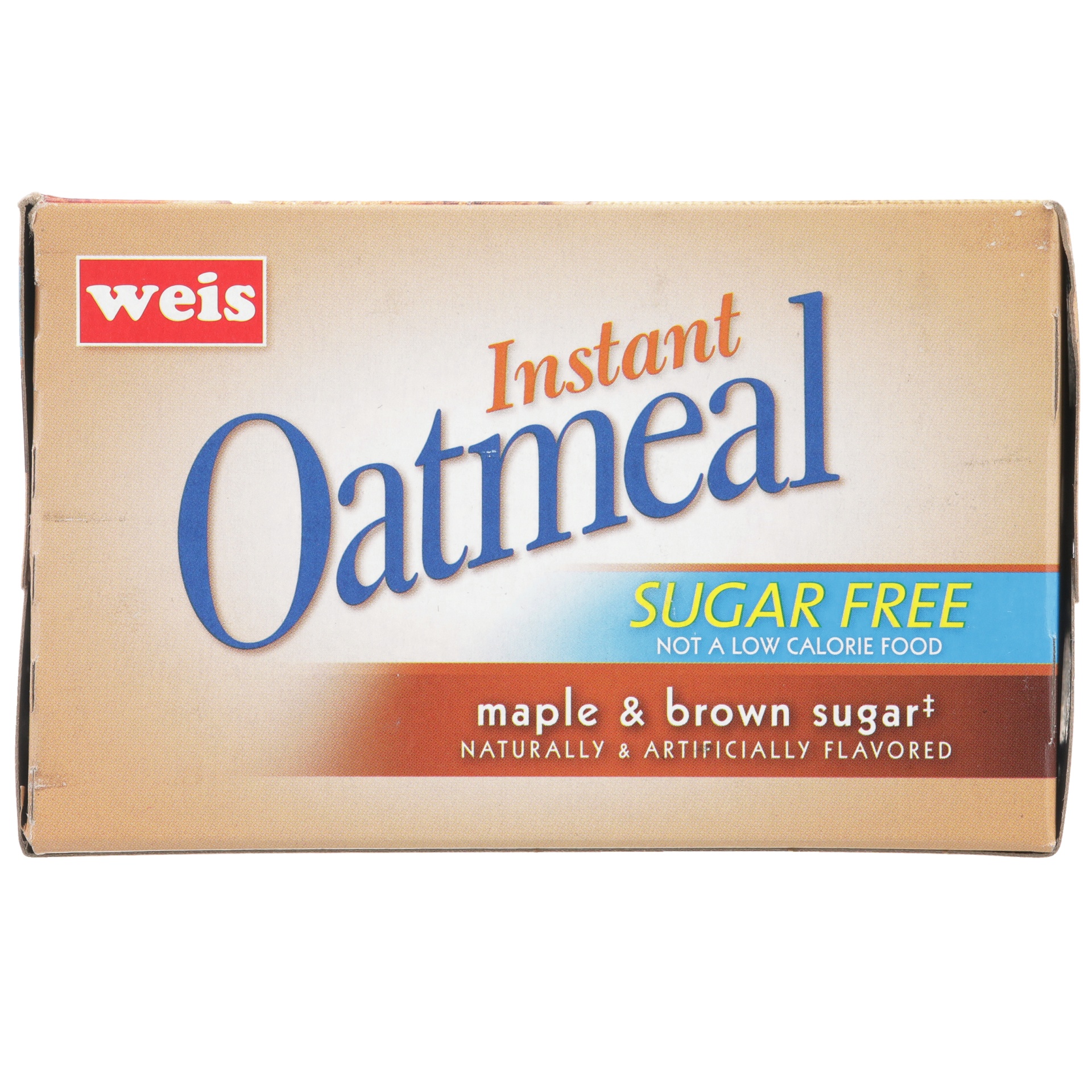 slide 3 of 6, Weis Quality Sugar Free Maple Brown Sugar Instant Oatmeal, 8 oz