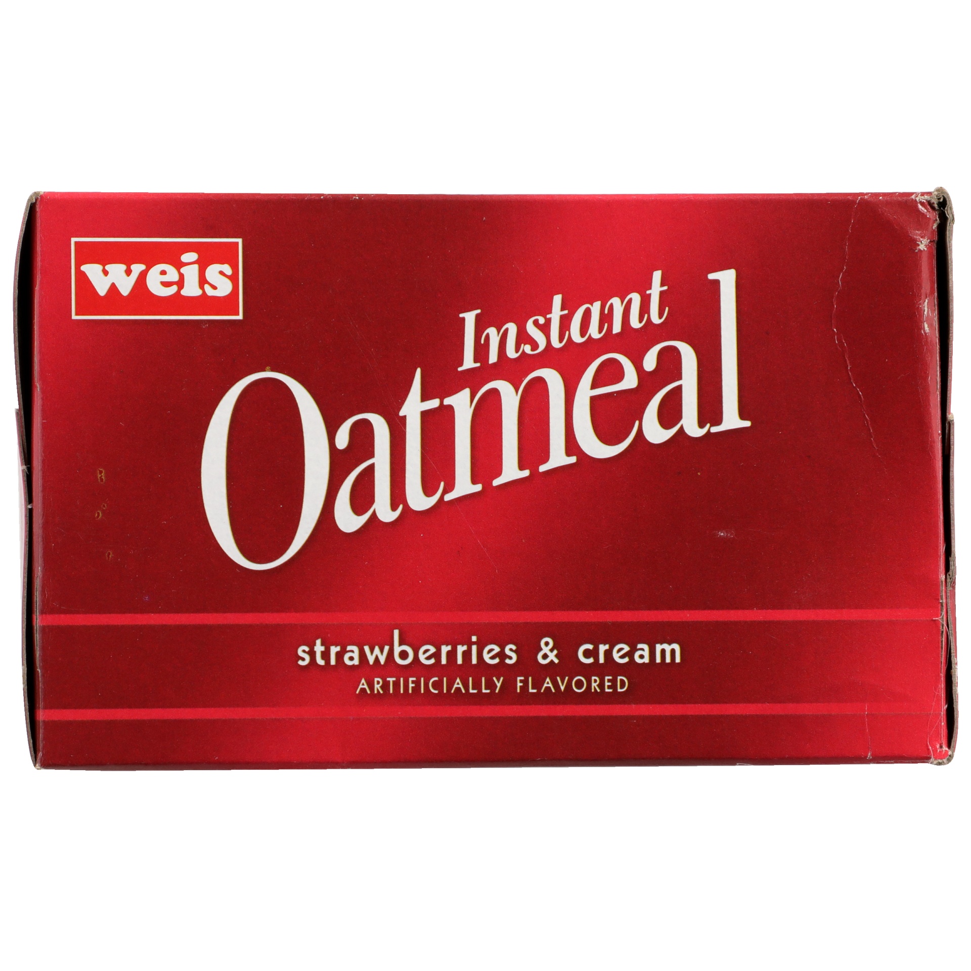 slide 3 of 6, Weis Quality Strawberry and Cream Instant Oatmeal, 12.3 oz