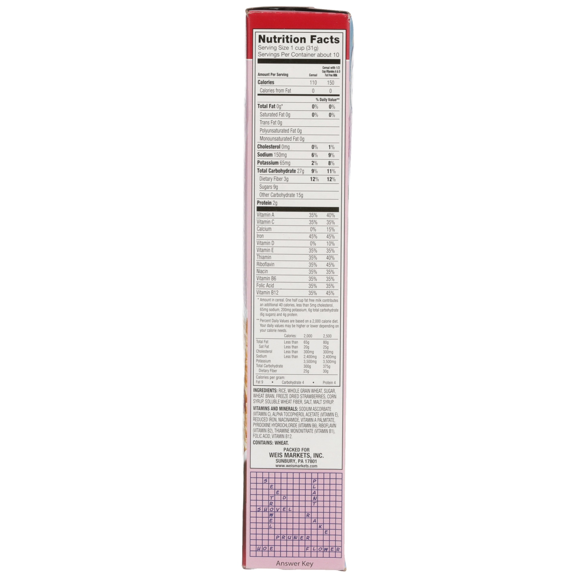 slide 6 of 6, Weis Quality Essentially You Red Berries Cereal, 11.2 oz