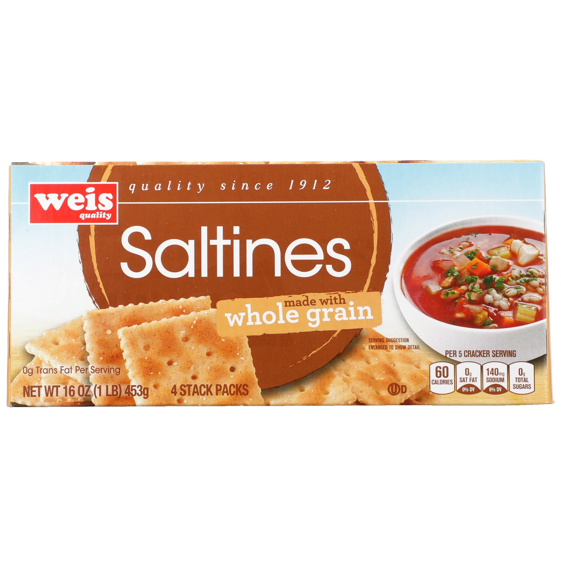 slide 3 of 6, Weis Quality Wheat Saltines Cracker, 16 oz