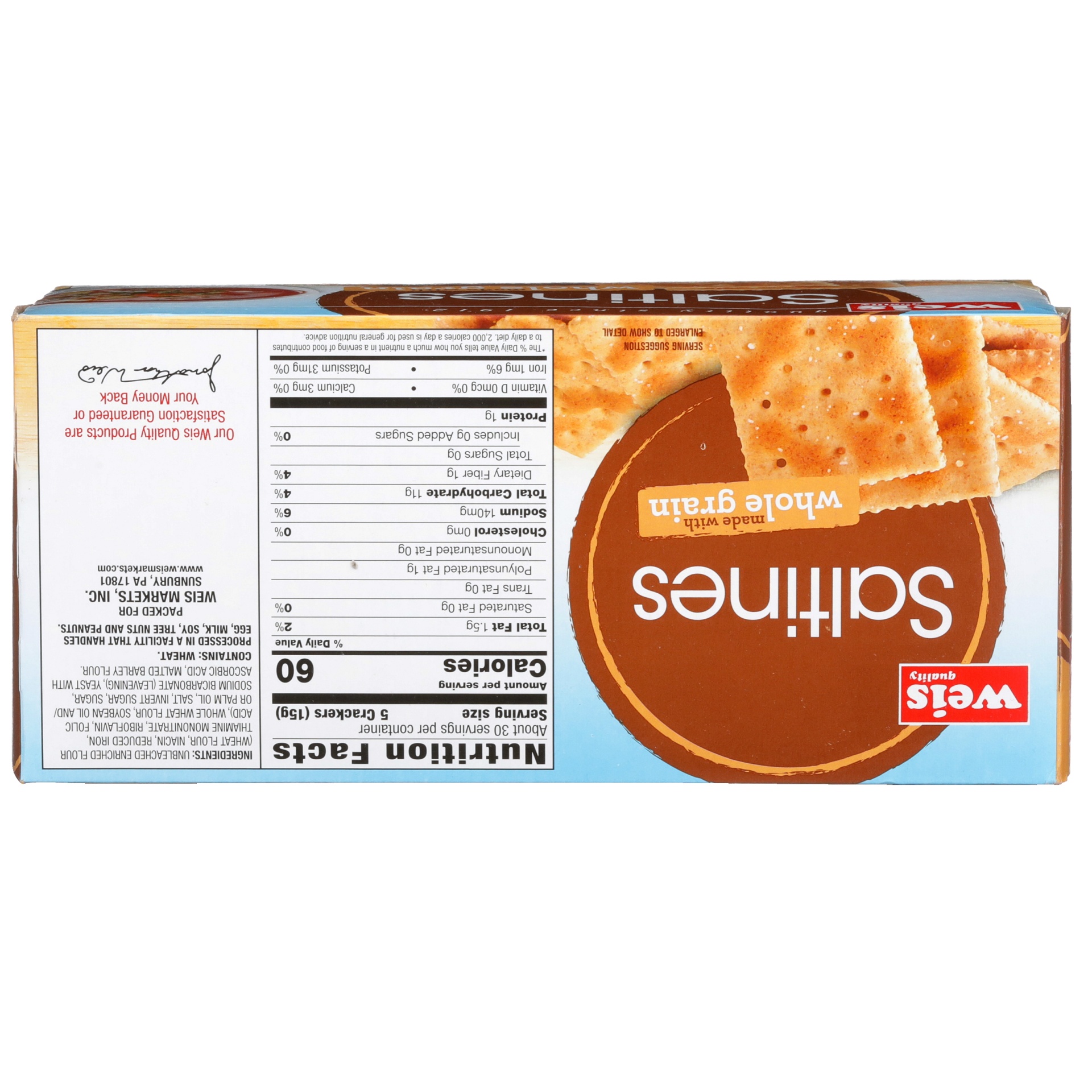 slide 4 of 6, Weis Quality Wheat Saltines Cracker, 16 oz