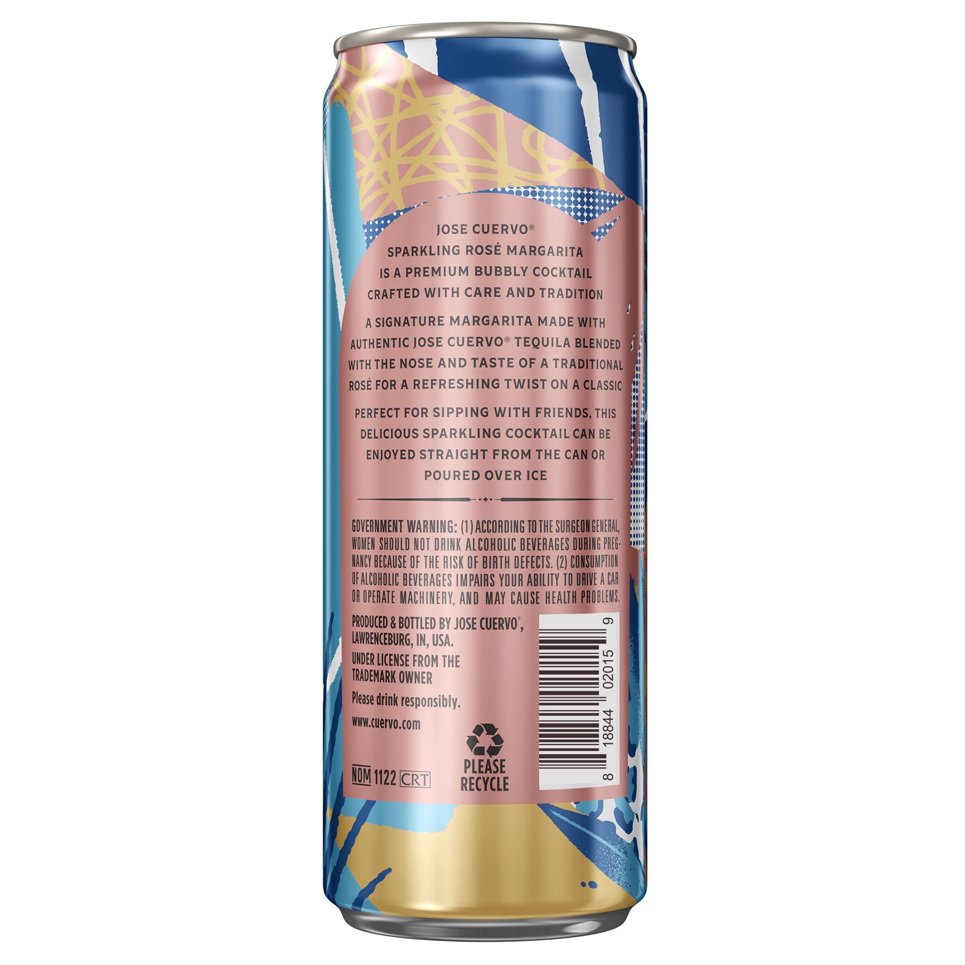 slide 2 of 6, Jose Cuervo Sparkling Margarita Rosé Ready to Drink Cocktail (4 pack, 355 ml), 355 ml