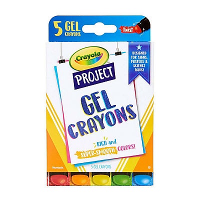 slide 1 of 1, Crayola Project Twistable Gel Crayons, 5 ct