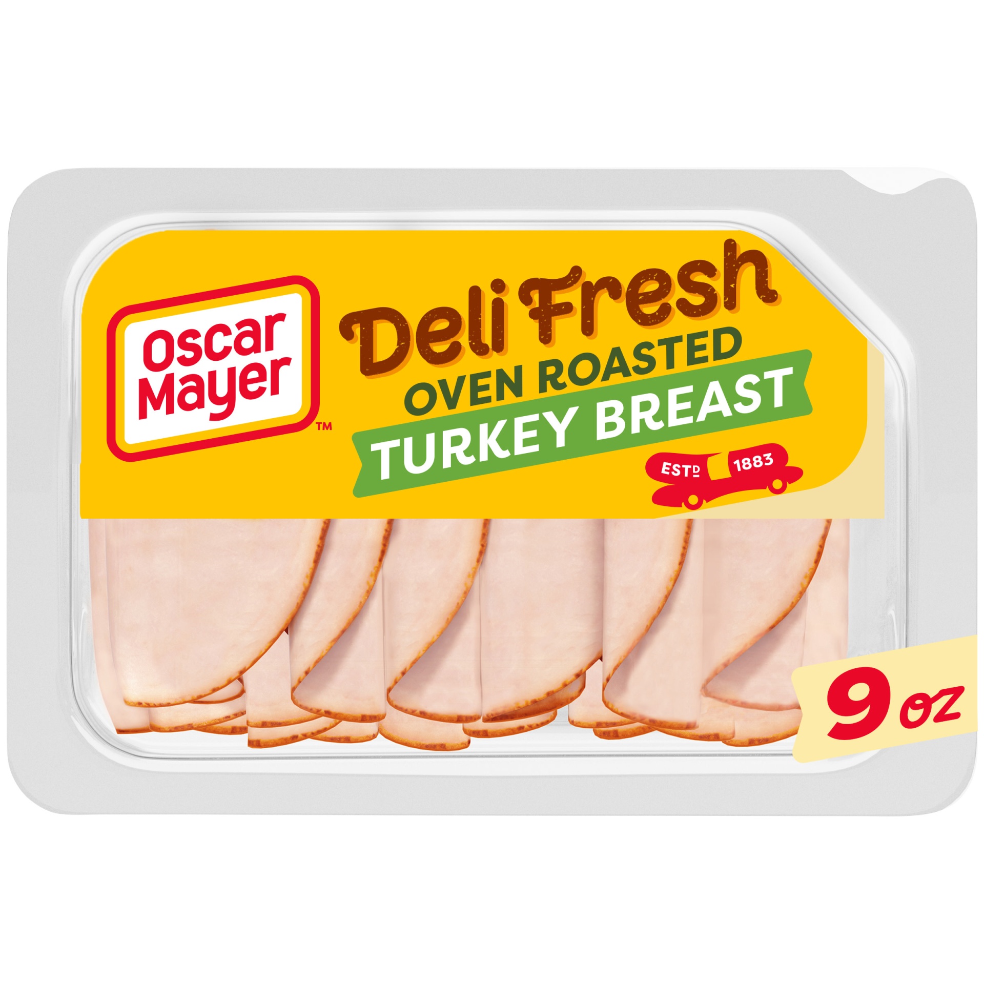 slide 1 of 1, Oscar Mayer Deli Fresh Oven Roasted Turkey Breast, for a Low Carb Lifestyle Tray, 9 oz