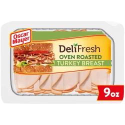 Oscar Mayer Deli Fresh Oven Roasted Turkey Breast Sliced Lunch Meat Tray