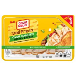 Oscar Mayer Deli Fresh Oven Roasted Turkey Breast, for a Low Carb Lifestyle, 9 oz Tray