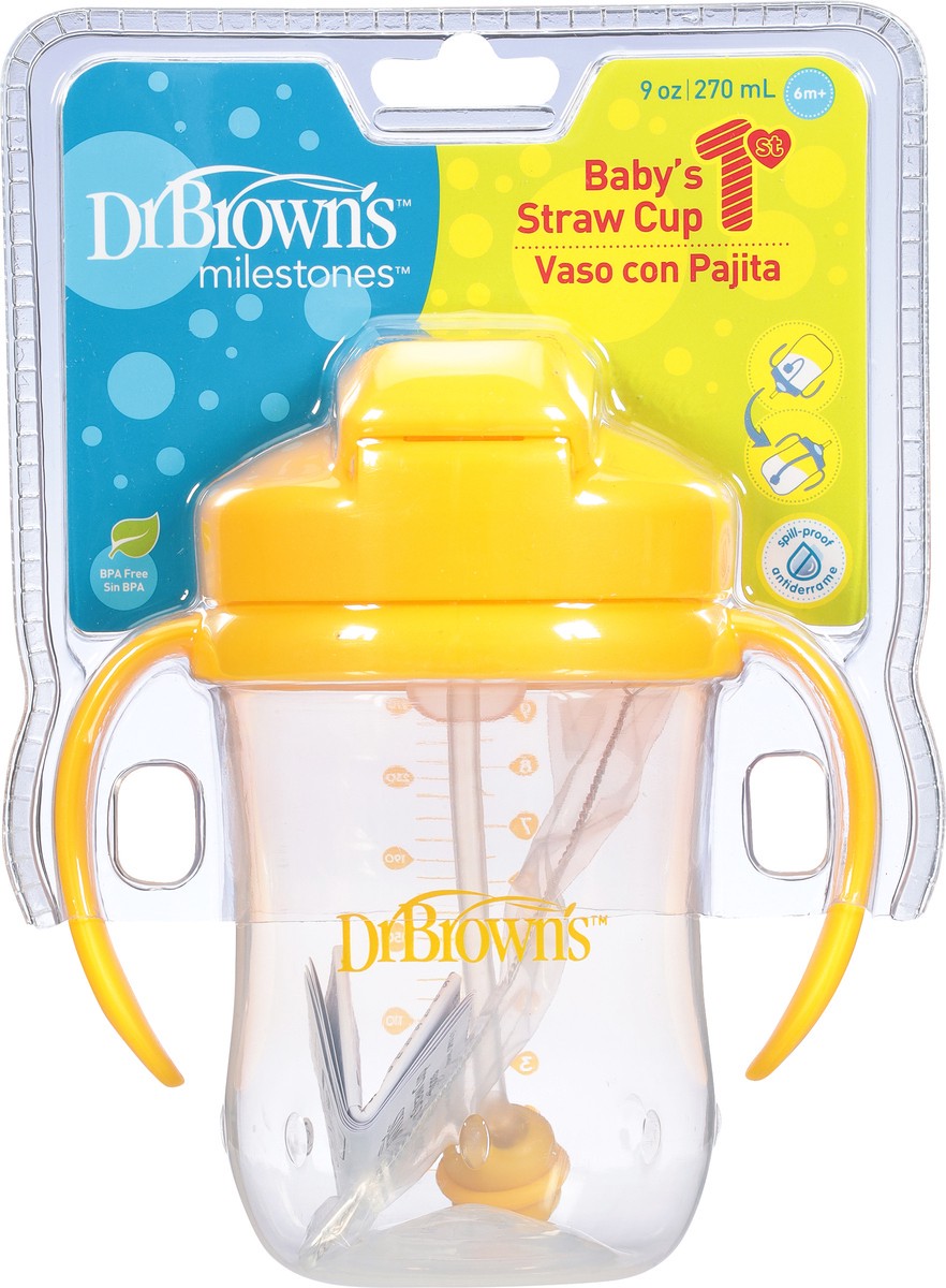 slide 5 of 11, Dr. Brown's Milestones 6 Months+ 9 Ounce Baby''s 1st Straw Cup 1 ea, 1 ct