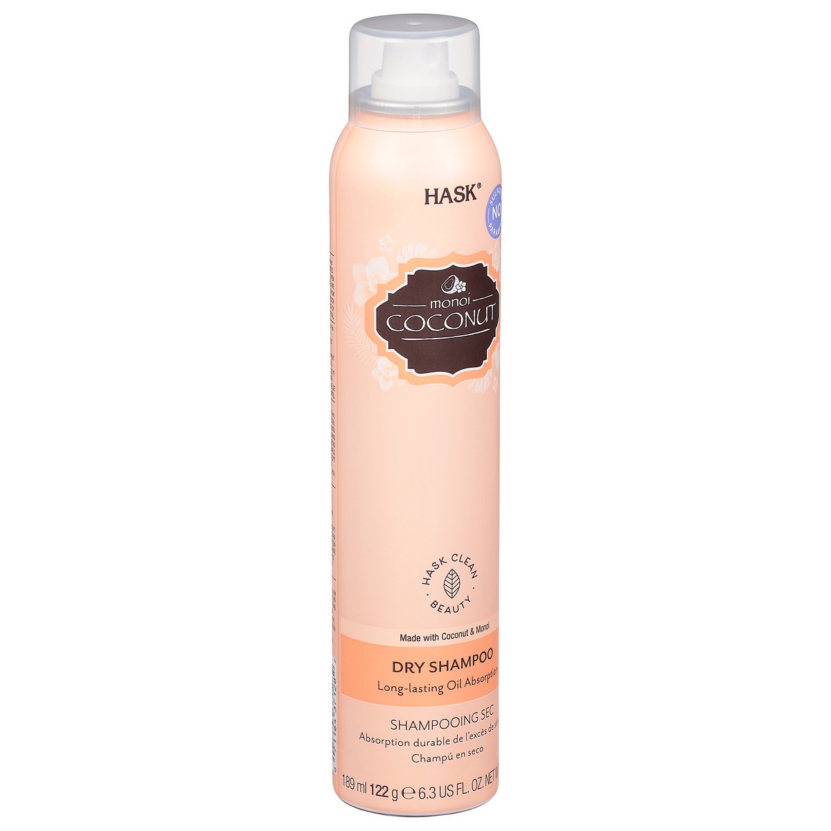 slide 10 of 10, Hask Monoi Coconut Dry Shampoo 4.3 oz, 6.5 fl oz