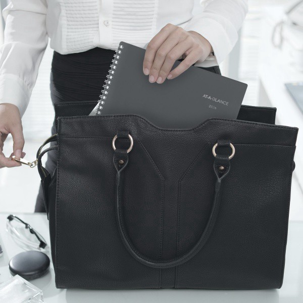 slide 5 of 8, AT-A-GLANCE® DayMinder® 2026 Weekly Monthly Appointment Book Planner, Gray, Large, 8 1/2"" x 11"", 1 ct