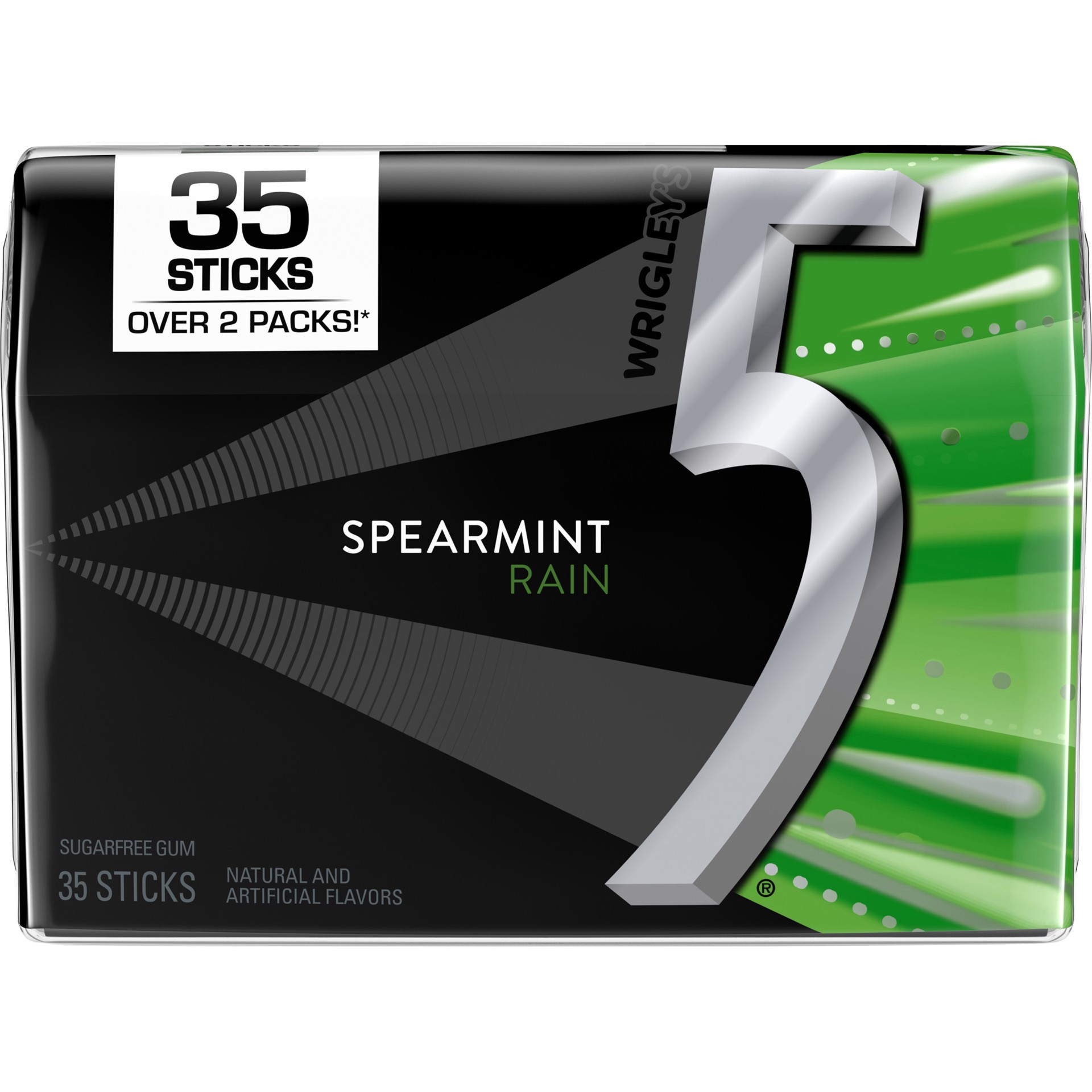 slide 3 of 5, 5 Sugar Free Spearmint Rain Gum 6 ea, 6 ct