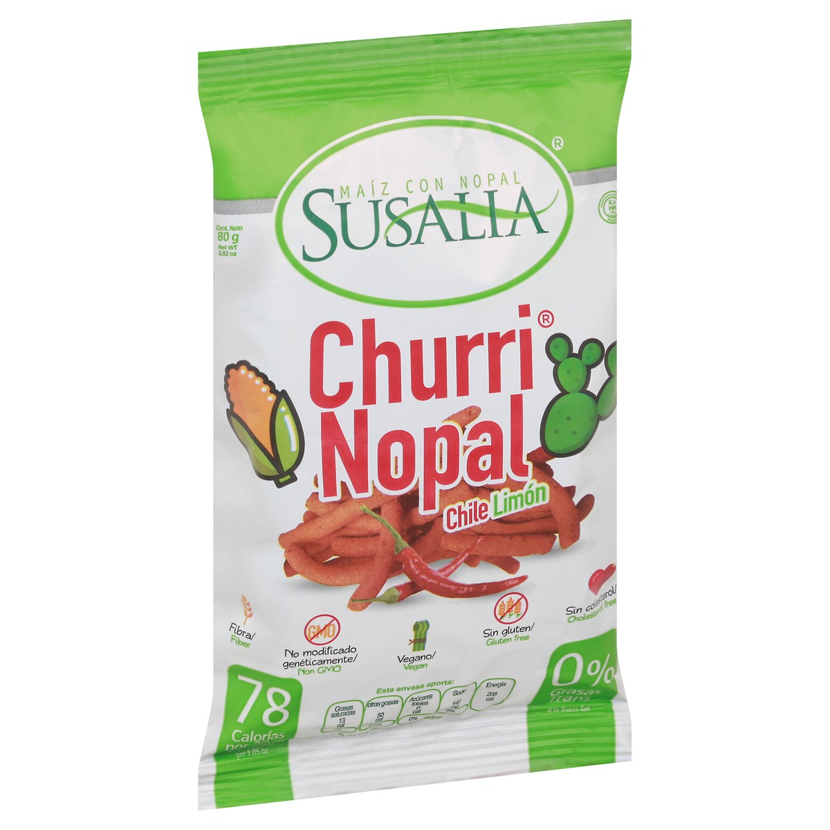 slide 2 of 11, Susalia Chile Limon Churri Nopal 80 g, 2.82 oz