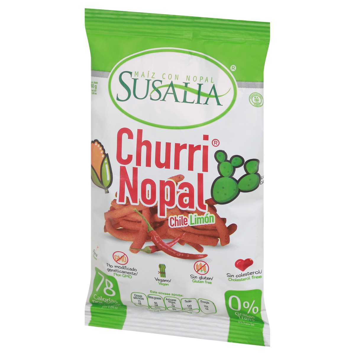 slide 3 of 11, Susalia Chile Limon Churri Nopal 80 g, 2.82 oz