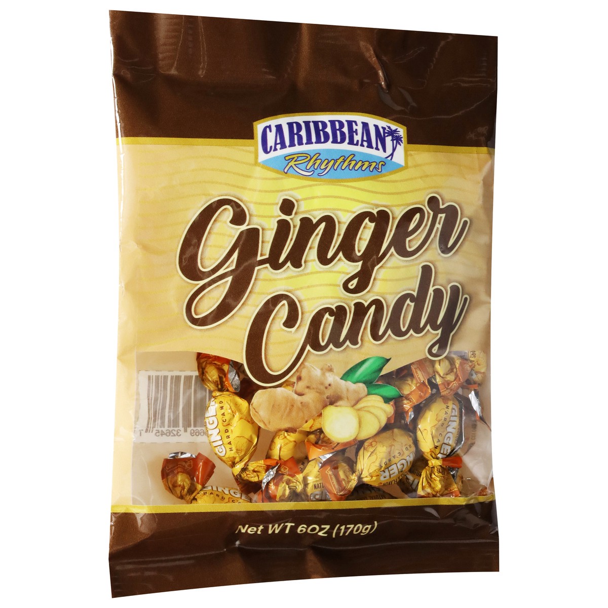slide 4 of 4, Caribbean Rhythms Carribean Rhythms Ginger Candy 6 Ounces, 6 oz