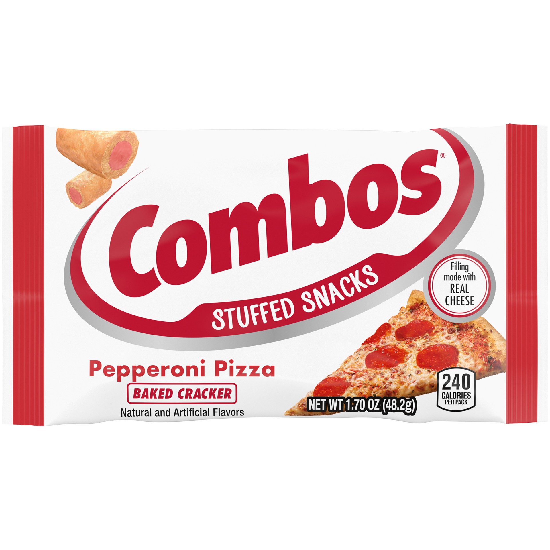 slide 1 of 8, COMBOS Pepperoni Pizza Cracker Snacks, 1.8 oz