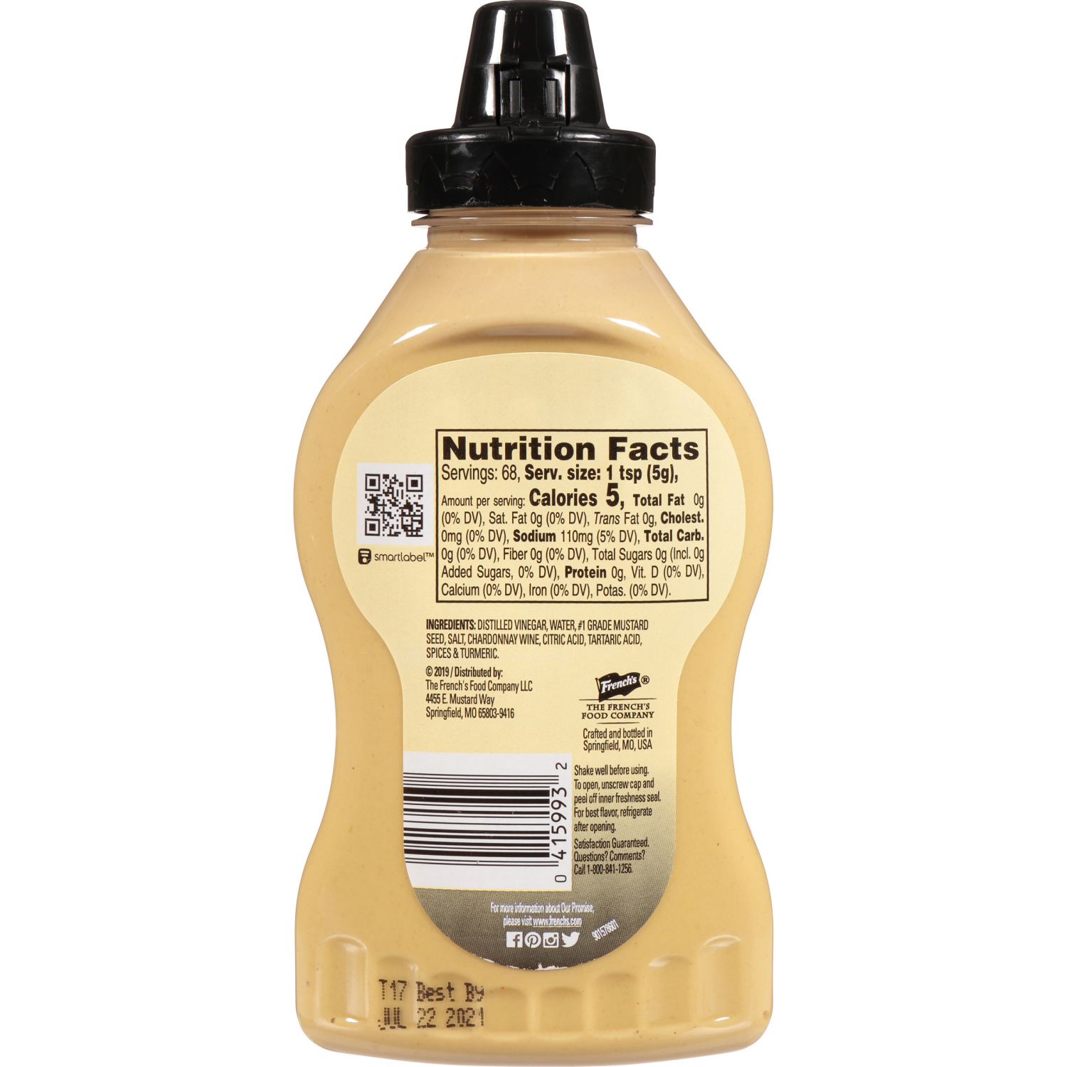 slide 2 of 5, French's Chardonnay Dijon Mustard Squeeze Bottle, 12 oz