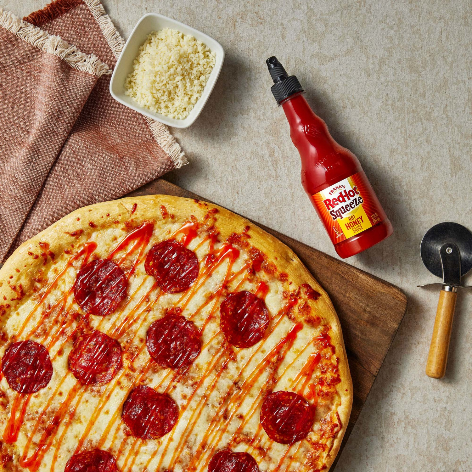 slide 5 of 6, Frank's RedHot Hot Honey Squeeze Hot Sauce, 12 fl oz, 12 fl oz