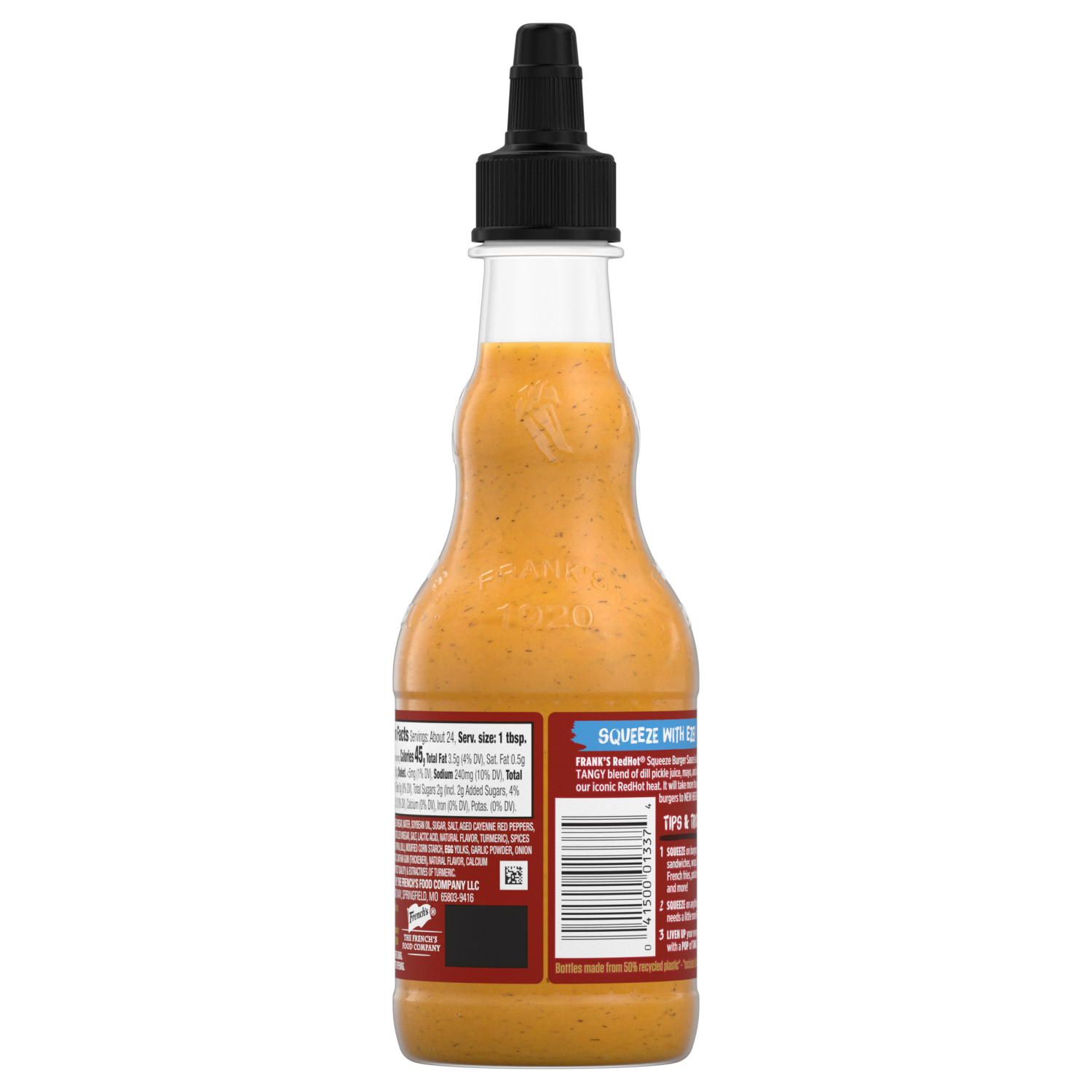 slide 2 of 6, Frank's RedHot Squeeze Burger Sauce, 12 oz