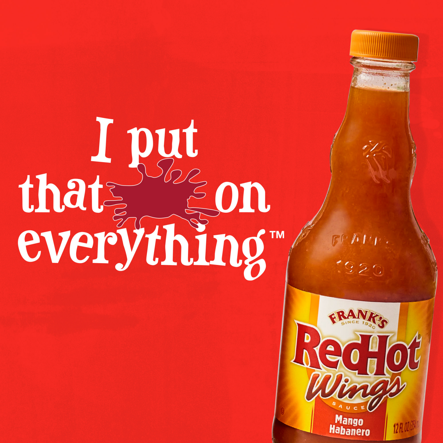 slide 7 of 7, Frank's RedHot Mango Habanero Wings Sauce, 12 fl oz, 12 fl oz