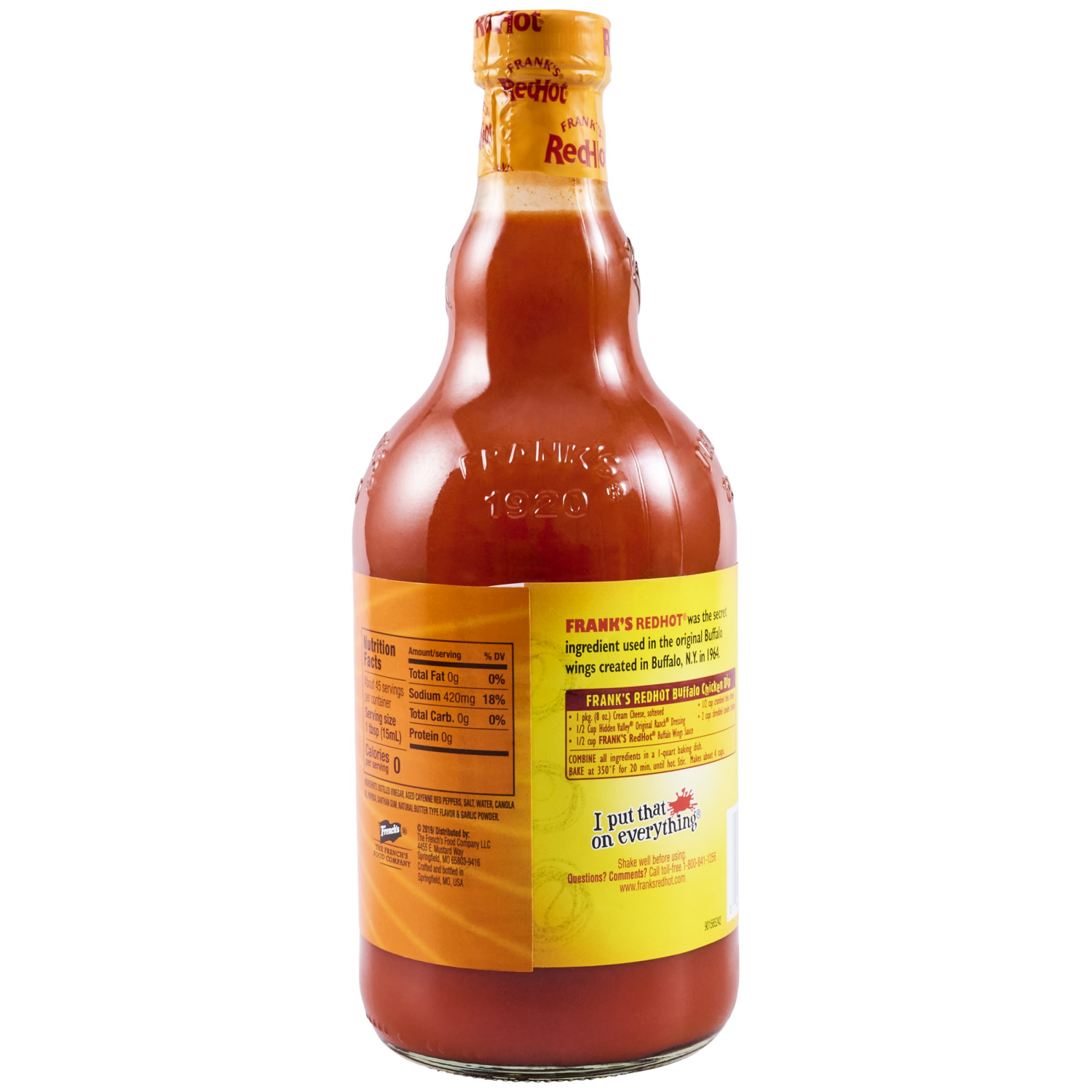 slide 4 of 8, Frank's RedHot Buffalo Wings Hot Sauce, 23 fl oz