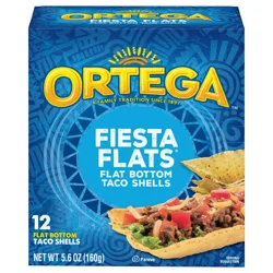 Ortega Fiesta Flats Flat Bottom Taco Shells