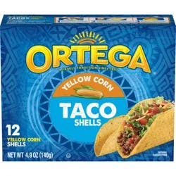 Ortega Yellow Corn Taco Shells, Gluten-Free, 12 Count, 4.9 oz