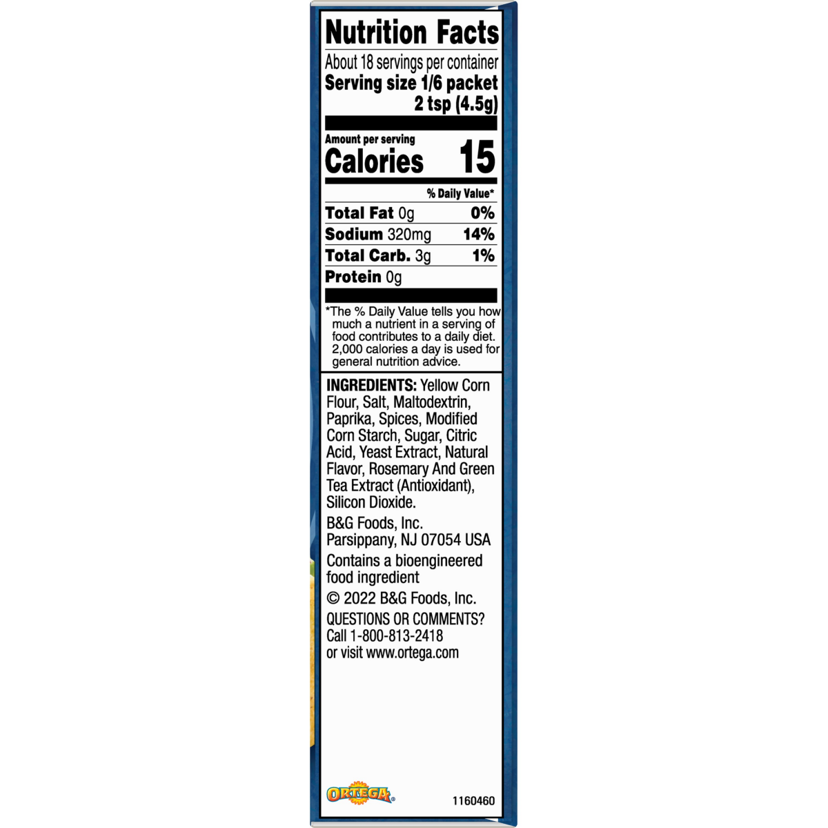 slide 2 of 2, Ortega Original Taco Seasoning Mix 3 - 1 oz Packets, 3 ct