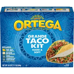 Ortega Grande Hard & Soft Taco Kit, 19.9 oz