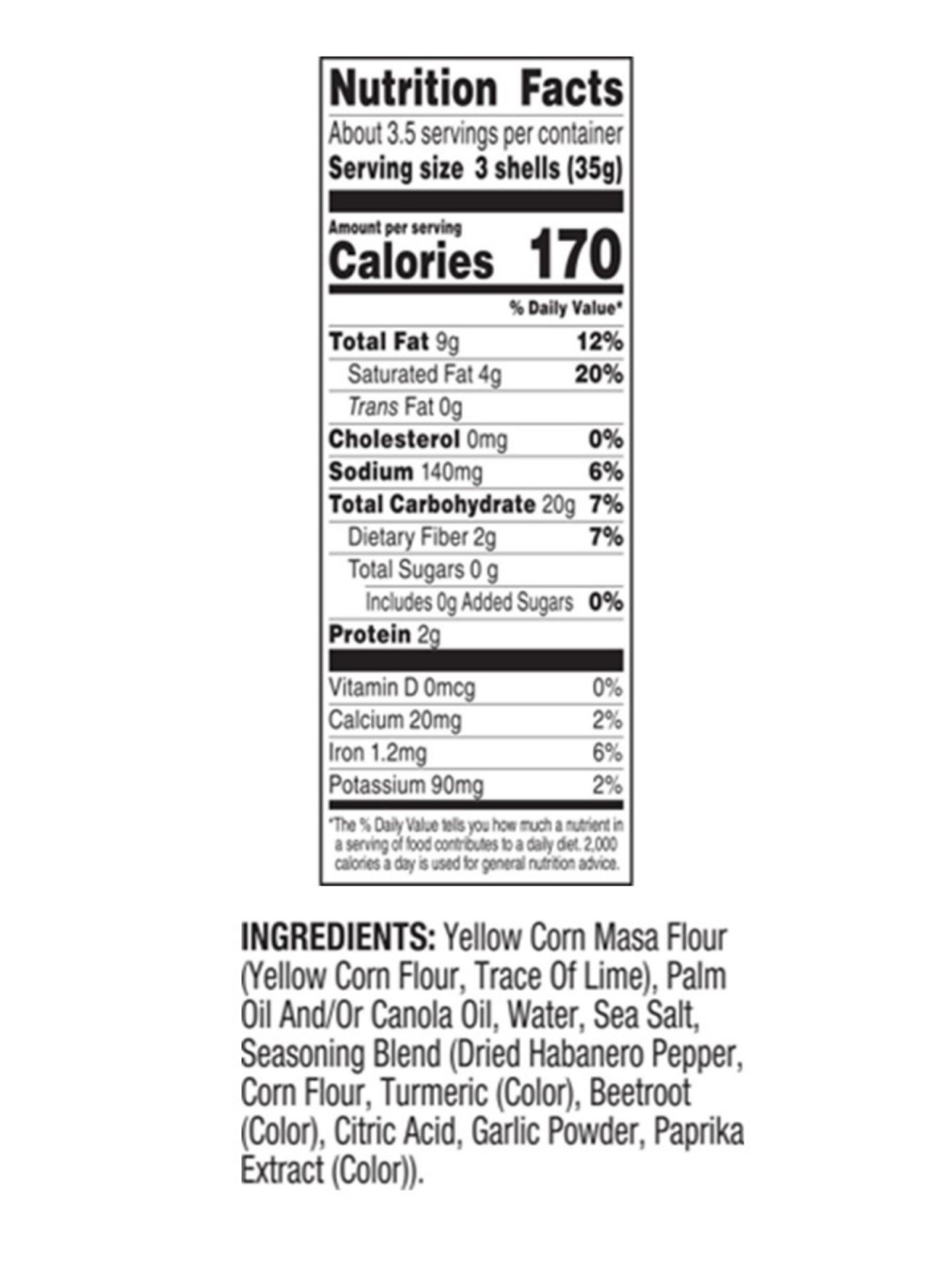 slide 2 of 2, Ortega Habanero Flavored Taco Shell 4.1 oz, 4.1 oz