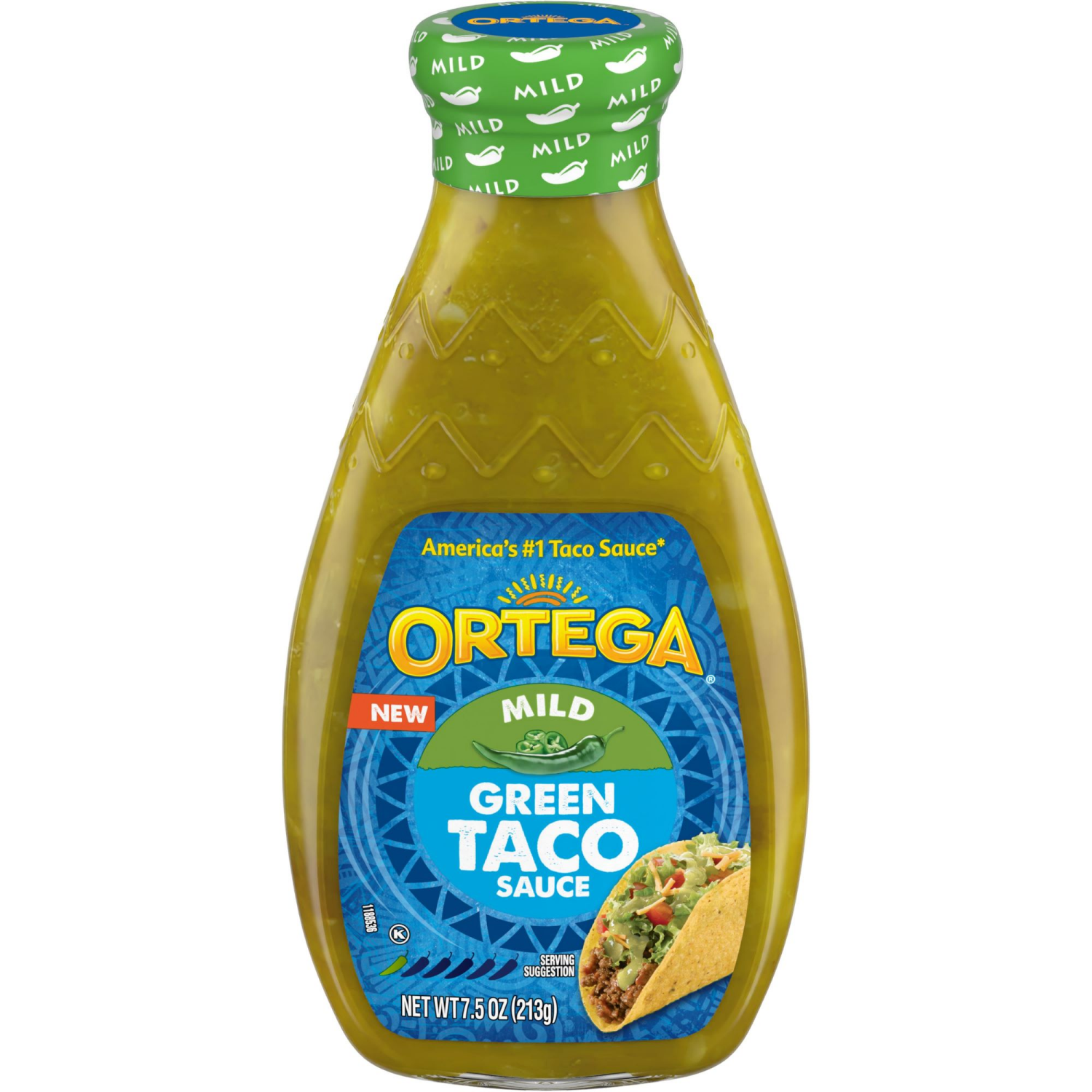 slide 1 of 2, Ortega Green Taco Sauce, 8 oz