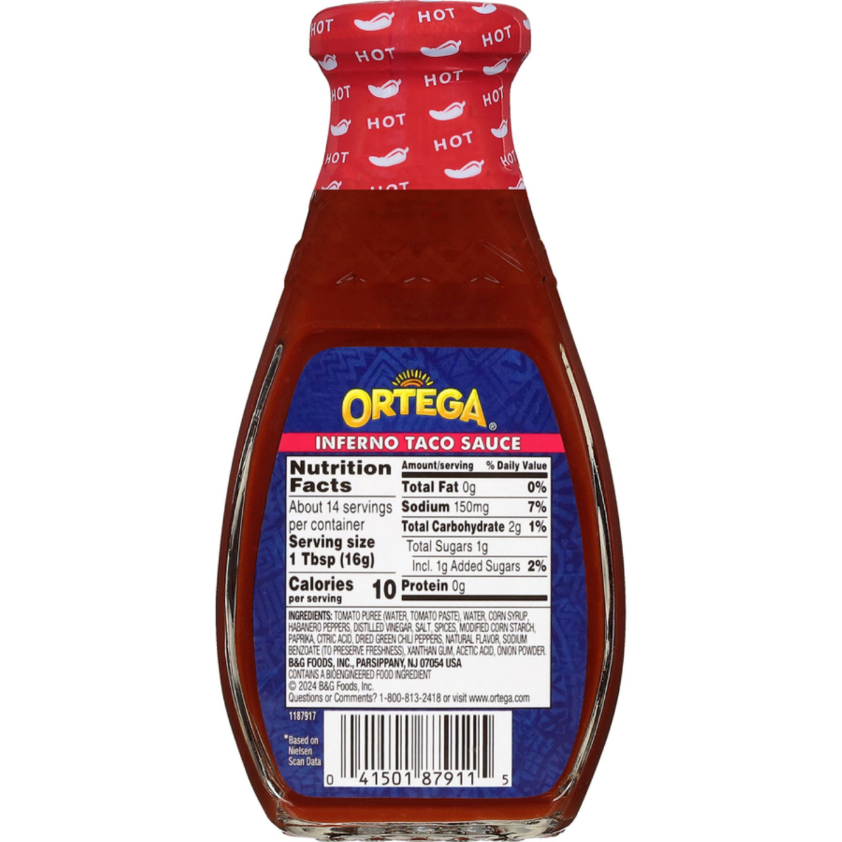 slide 2 of 2, Ortega Inferno Taco Sauce, 8 oz