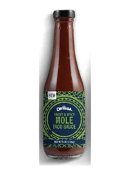 Ortega Sweet and Spicy Mole Taco Sauce, Sweet and Spicy Sauce and Marinade, 8 oz