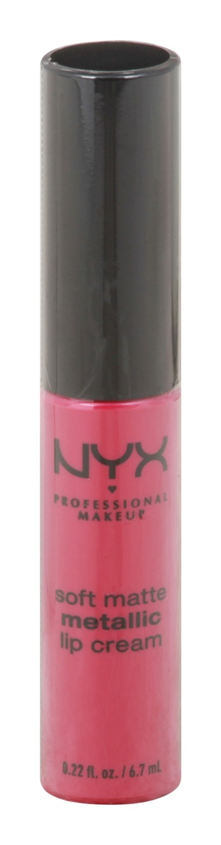 slide 1 of 1, NYX Professional Makeup Professional Makeup Soft Matte Metallic Lip Cream Paris, 0.22 fl oz