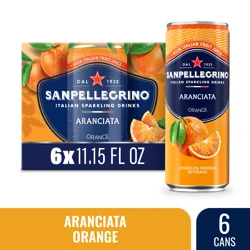 San Pellegrino Italian Orange Sparkling Drinks 6 - 11.15 fl oz Cans