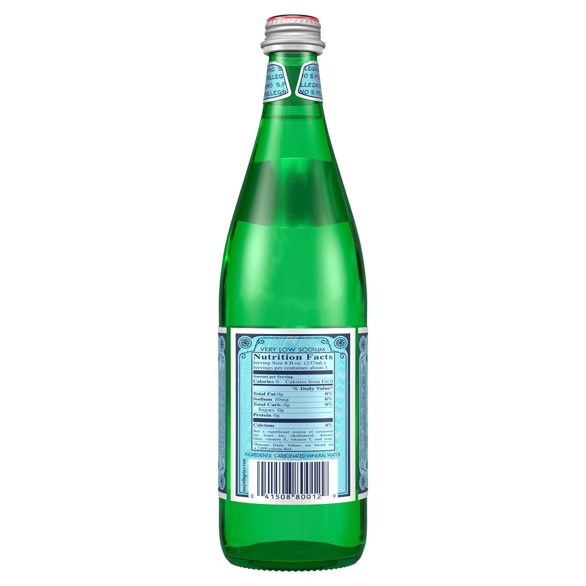 slide 2 of 2, San Pellegrino S. PELLEGRINO Sparkling Natural Mineral Water, 25.3 Fl Oz Glass Bottle 25.3 fl oz., 1 ct
