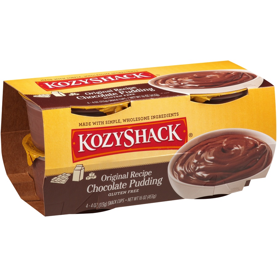 slide 5 of 8, Kozy Shack Original Recipe Chocolate Pudding, 4 ct; 4 oz