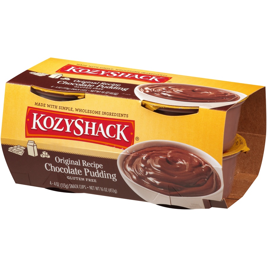 slide 6 of 8, Kozy Shack Original Recipe Chocolate Pudding, 4 ct; 4 oz