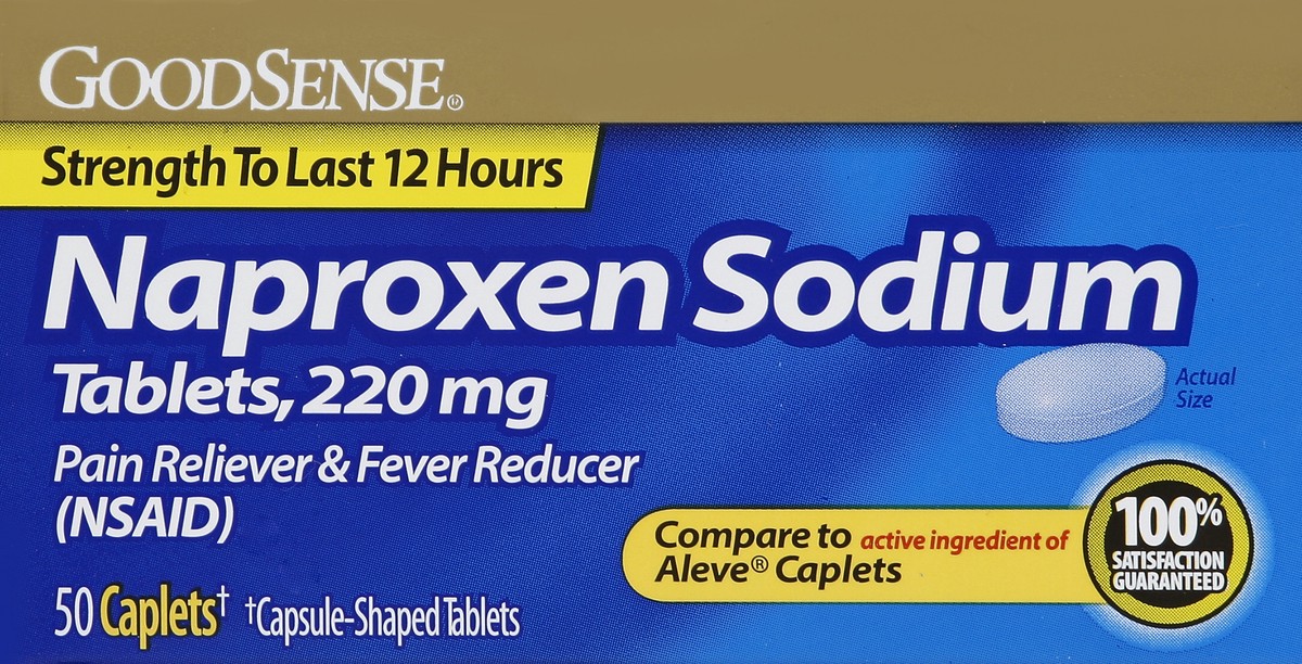 slide 4 of 4, Good Sense Naproxen Sodium 50 ea, 50 ct