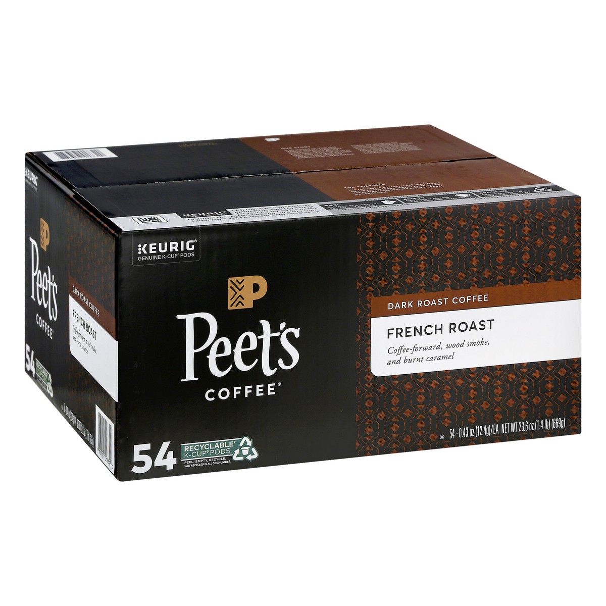 slide 6 of 9, Peets Coffee Dark Roast K-Cup Pods French Roast Coffee 54 ea, 54 ct