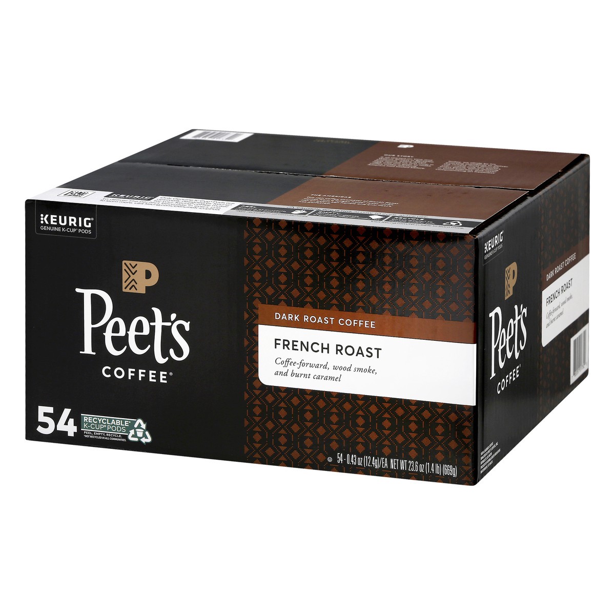 slide 5 of 9, Peets Coffee Dark Roast K-Cup Pods French Roast Coffee 54 ea, 54 ct