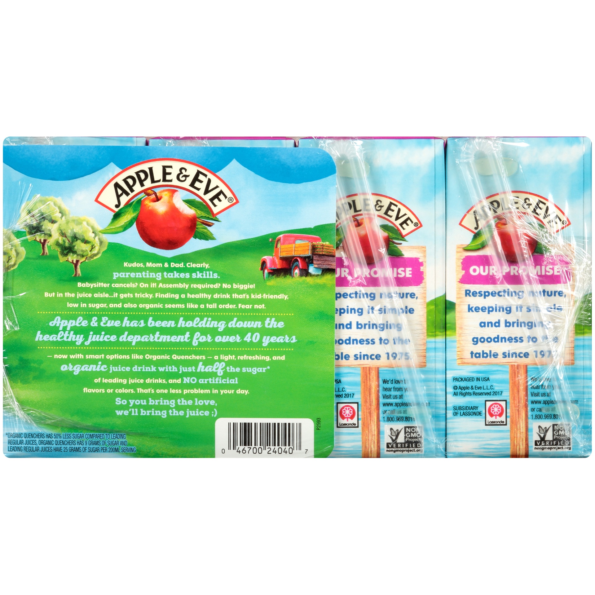 slide 6 of 8, Apple & Eve Juice Drink Boxes, Razzberry Apple Splash, 8 ct