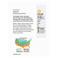 slide 3 of 5, Burpee Carrot Kaleidoscope Mix Seeds, 1 ct