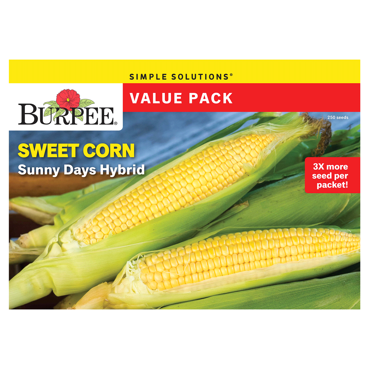 slide 1 of 5, BURPEE VP, Corn Triple Crown Bicolor, 1 ct