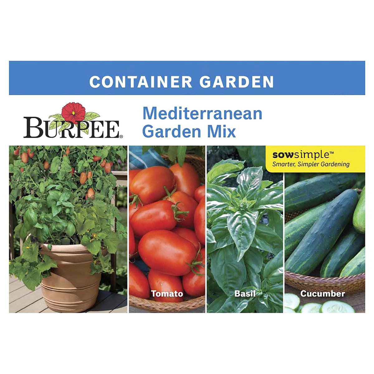 slide 1 of 5, Burpee Container Grdn, Mediterranean Grdn, 1 ct