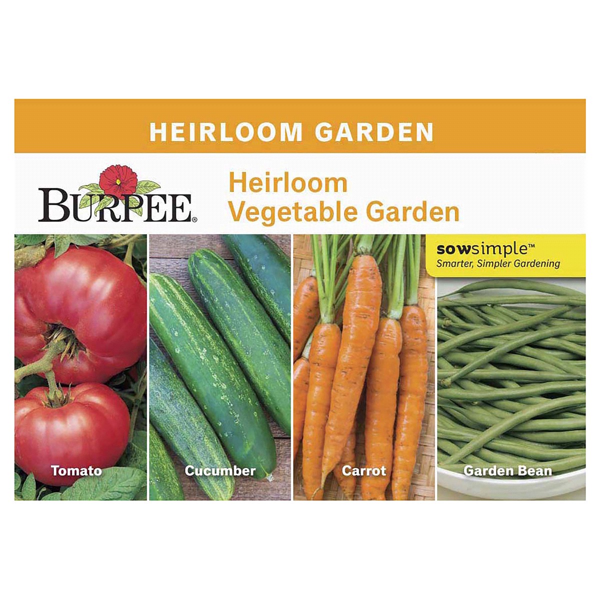 slide 1 of 5, Burpee Heirloom Vegetable Garden Seeds, 1 ct