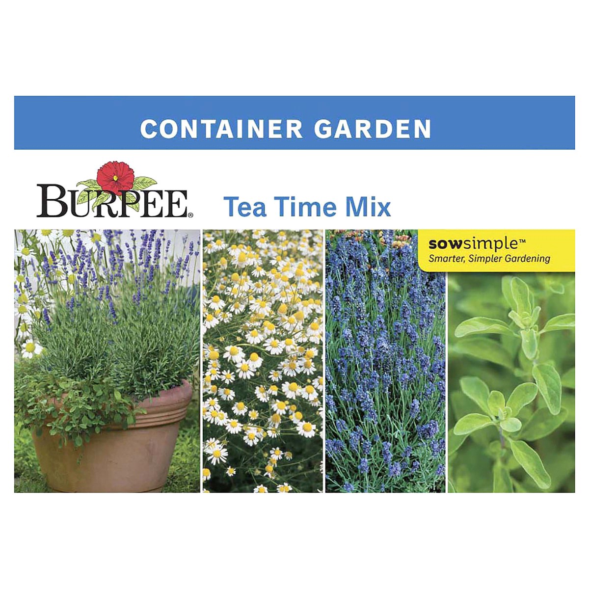 slide 1 of 2, Burpee Container Grdn, Tea Time Mix, 1 ct