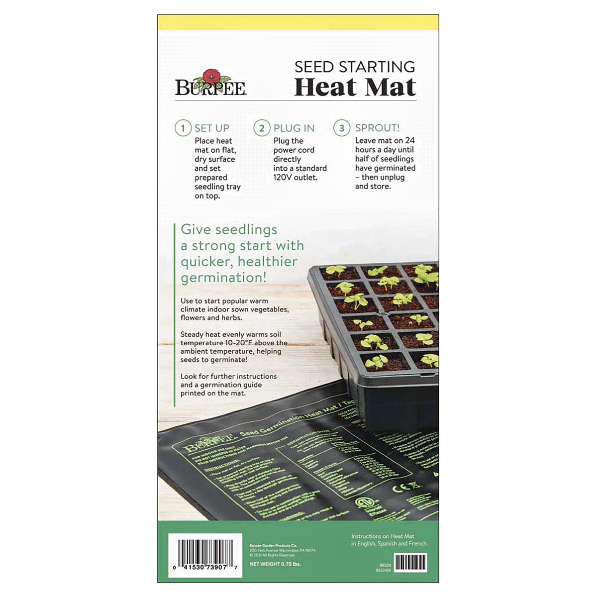 slide 2 of 2, Burpee Heat Mat, 1 ct